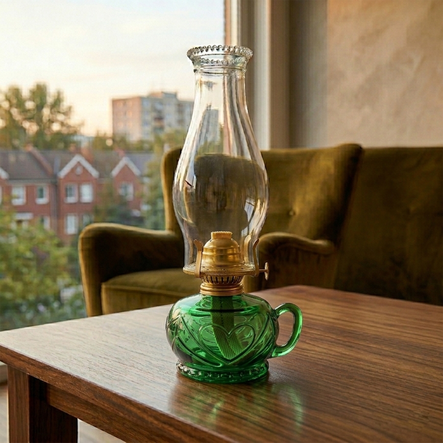 BRILAGI - Lampada a petrolio MERLIN verde