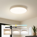 Brilagi - Lampada a soffitto dimmerabile POOL LED/48W/230V 3000-6000K Ø 40 cm beige + telecomando