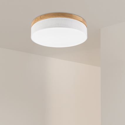 Brilagi - Lampada a soffitto LED BELLADONNA LED/36W/230V diam. 50 cm bianco/rovere