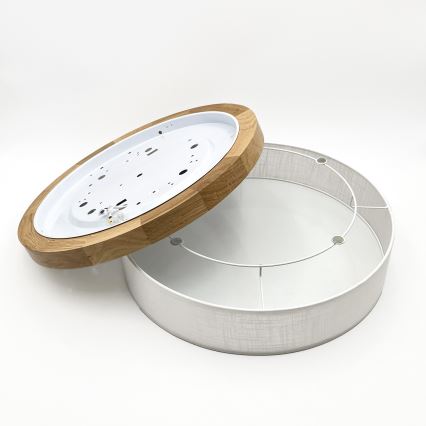 Brilagi - Lampada a soffitto LED BELLADONNA LED/36W/230V diam. 50 cm bianco/rovere