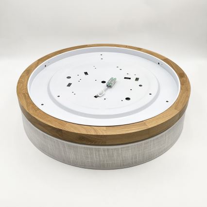 Brilagi - Lampada a soffitto LED BELLADONNA LED/36W/230V diam. 50 cm bianco/rovere