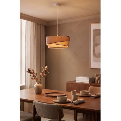 Brilagi - Lampada a sospensione con cavo ARROW 1xE27/60W/230V Ø 45 cm marrone