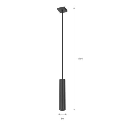 Brilagi - Lampada a sospensione con cavo CRISPINA 1xGU10/10W/230V nera