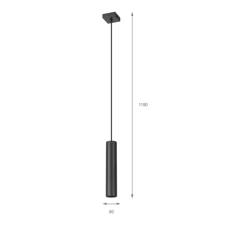 Brilagi - Lampada a sospensione con cavo CRISPINA 1xGU10/10W/230V nera