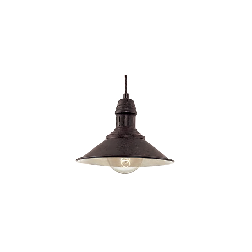 Brilagi - Lampada a sospensione con cavo FORGE 1xE27/60W/230V Ø 22 cm nera