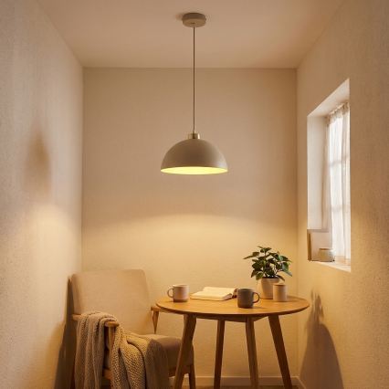 Brilagi - Lampada a sospensione con cavo MOON 1xE27/60W/230V Ø 30 cm beige/oro