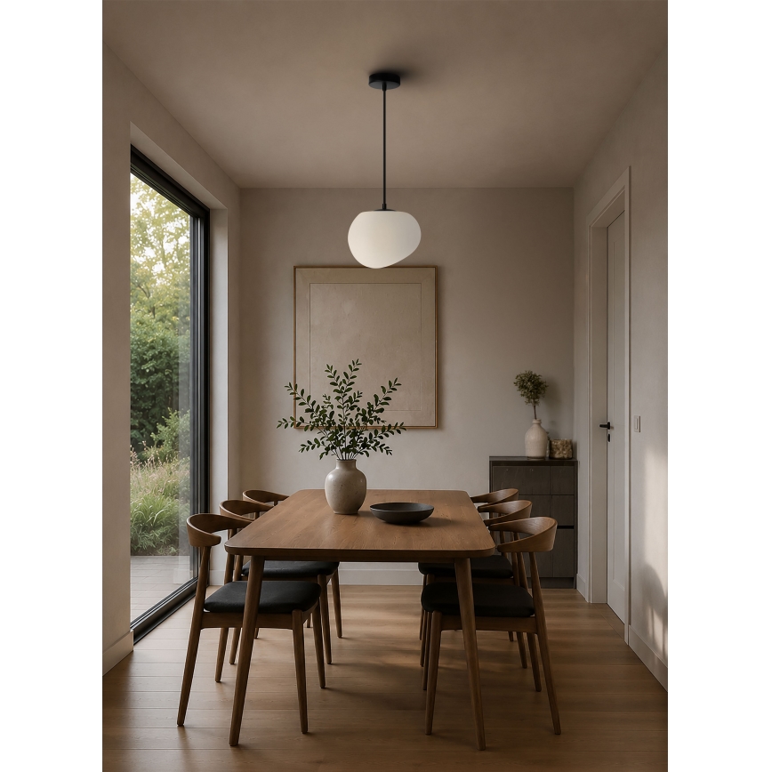BRILAGI - Lampada a sospensione con cavo PEBBLES 1xE27/40W/230V Ø 20 cm nero