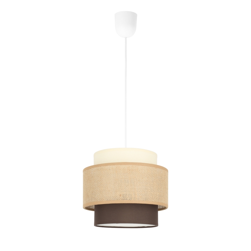Brilagi - Lampada a sospensione con cavo RESNA 1xE27/60W/230V Ø 20 cm beige/nero