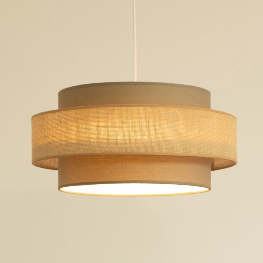 Brilagi - Lampada a sospensione con cavo RESNA 1xE27/60W/230V Ø 40 cm marrone/beige