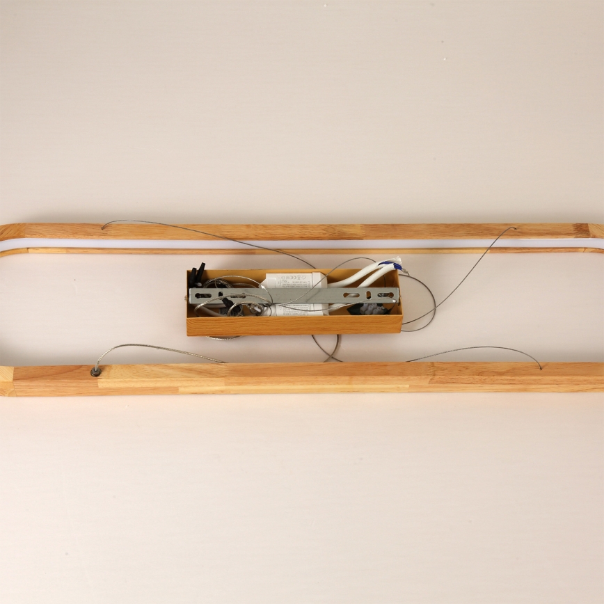 Brilagi - Lampada a sospensione con cavo UMEA WOOD LED/40W/230V 90x22 cm legno