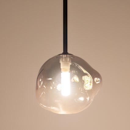 BRILAGI - Lampada a sospensione con cavo VULCANO 1xG9/8W/230V Ø 15 cm nero/nero fumé
