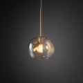 Brilagi - Lampada a sospensione con cavo VULCANO 1xG9/8W/230V Ø 15 cm oro/beige fumé
