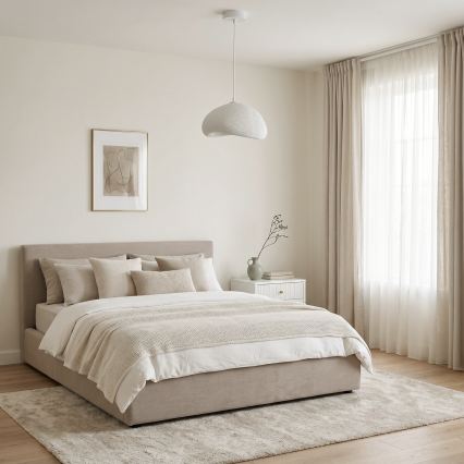Brilagi - Lampada a sospensione con cavo WABI SABI 1xE27/40W/230V Ø 35 cm bianco