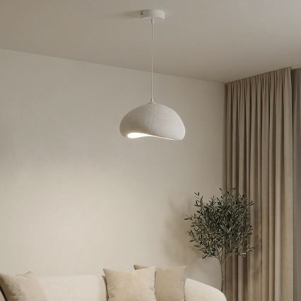 Brilagi - Lampada a sospensione con cavo WABI SABI 1xE27/40W/230V Ø 35 cm bianco
