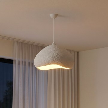 Brilagi - Lampada a sospensione con cavo WABI SABI 1xE27/40W/230V Ø 50 cm bianca
