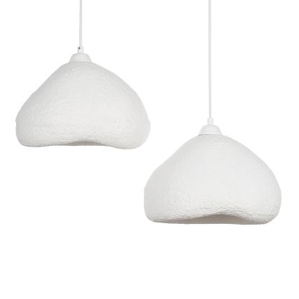 Brilagi - Lampada a sospensione con cavo WABI SABI 2xE27/40W/230V Ø 45 cm, bianco