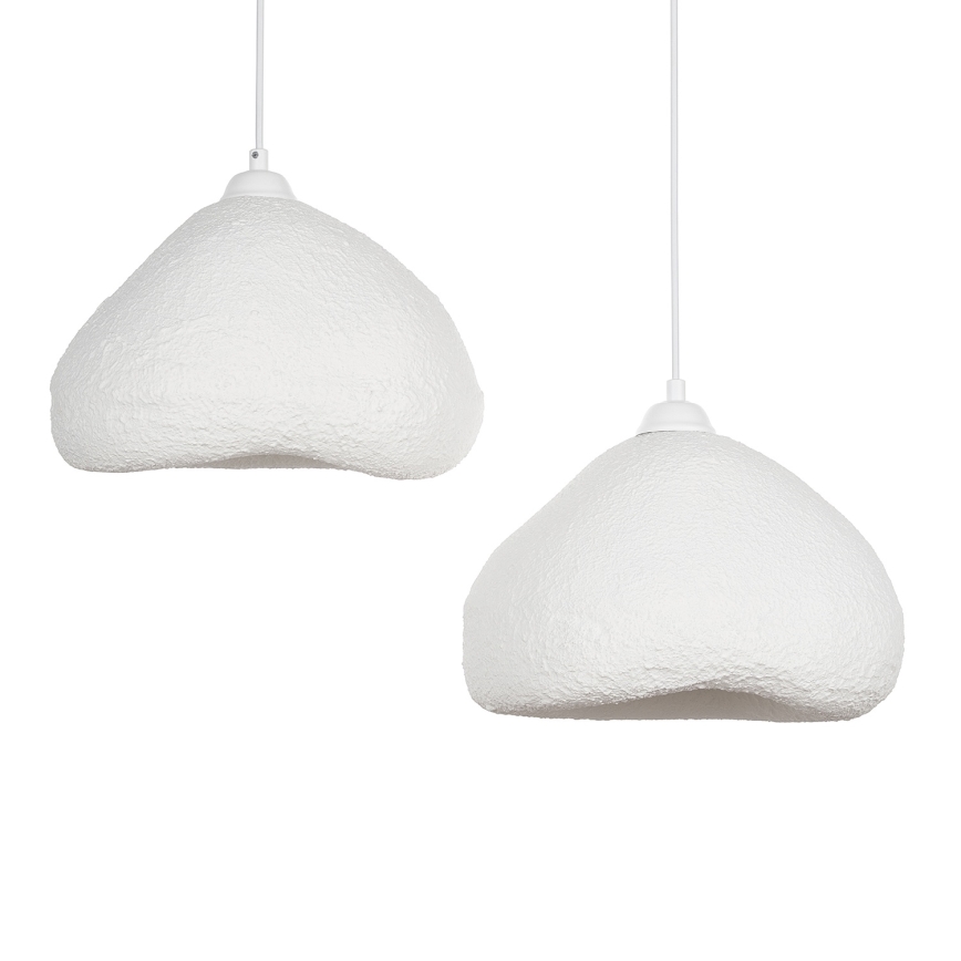 Brilagi - Lampada a sospensione con cavo WABI SABI 2xE27/40W/230V Ø 45 cm, bianco