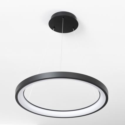 Brilagi - Lampadario LED dimmerabile a sospensione con cavo FALCON SLIM LED/42W/230V 3000-6500K Ø 50 cm nero + telecomando