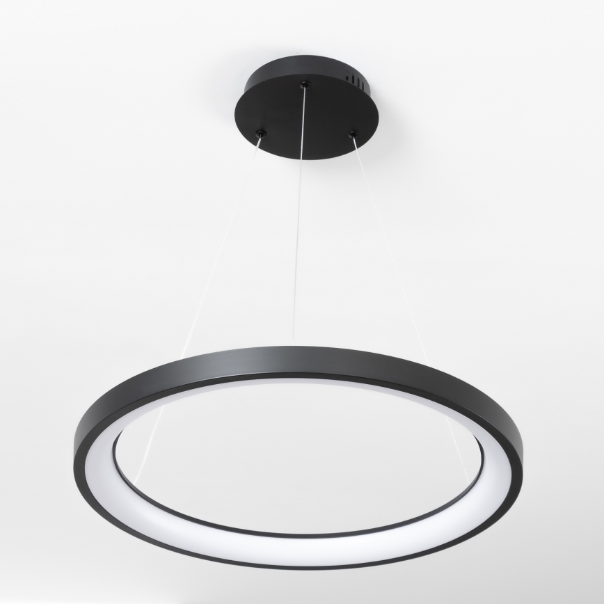 Brilagi - Lampadario LED dimmerabile a sospensione con cavo FALCON SLIM LED/42W/230V 3000-6500K Ø 50 cm nero + telecomando