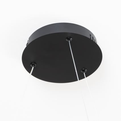 Brilagi - Lampadario LED dimmerabile a sospensione con cavo FALCON SLIM LED/42W/230V 3000-6500K Ø 50 cm nero + telecomando