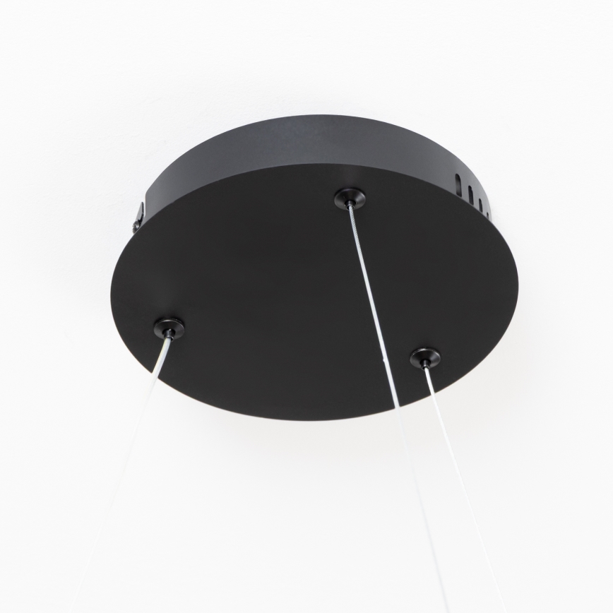 Brilagi - Lampadario LED dimmerabile a sospensione con cavo FALCON SLIM LED/42W/230V 3000-6500K Ø 50 cm nero + telecomando