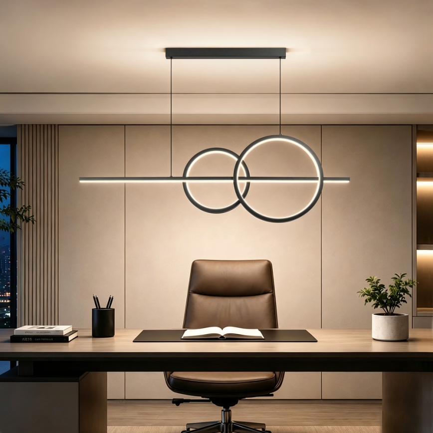 BRILAGI - LED Lampada a sospensione dimmerabile SIGNATURE LED/53W/230V 3000-6000K 120 cm nero + telecomando