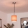 Brilagi - Lampada a sospensione LED NUBILA 1xE27/60W/230V Ø 14 cm nero/arancione