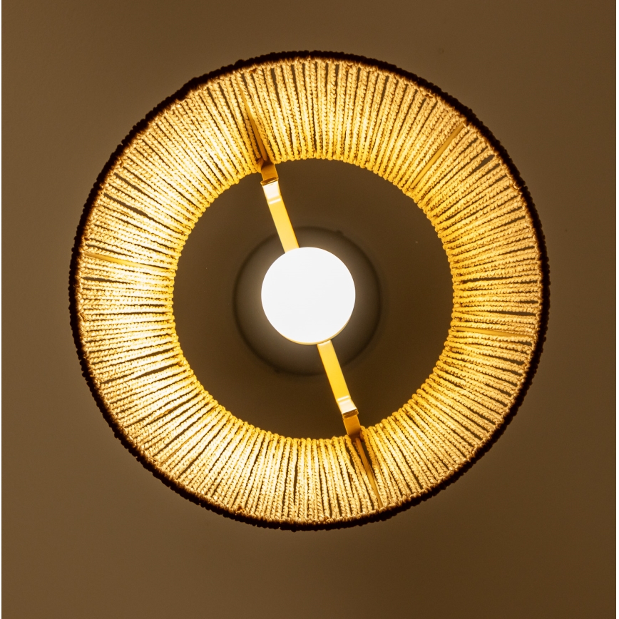 Brilagi - Lampada a sospensione LED su cavo CERIA BOHO 1xE27/40W/230V Ø 28 cm marrone