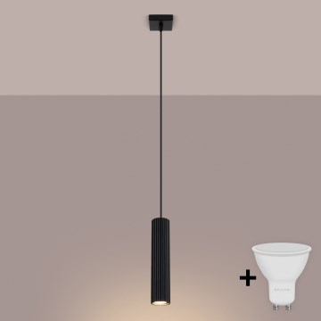 Brilagi - Lampada a sospensione LED su cavo CRESTO 1xGU10/10W/230V nero
