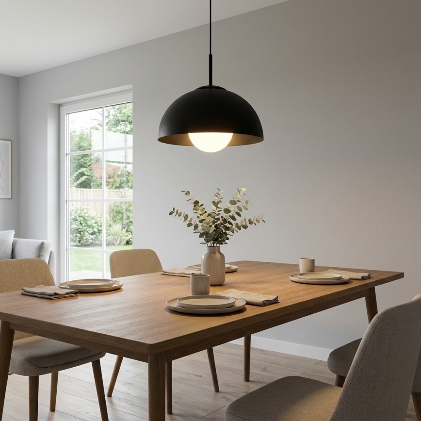 BRILAGI - Lampada a sospensione su cavo COSMO 1xE27/60W/230V Ø 30 cm nera
