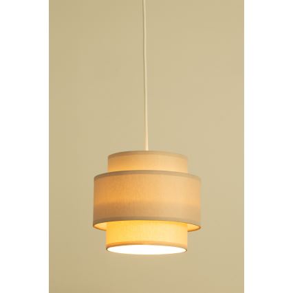Brilagi - Lampada a sospensione su cavo RESNA 2xE27/60W/230V Ø 30 cm beige