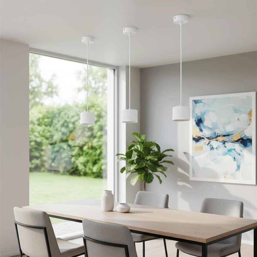 Brilagi - Lampada a sospensione su cavo STRIPY 1xGX53/15W/230V bianco