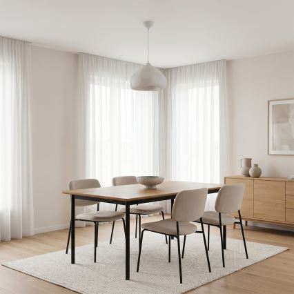 Brilagi - Lampada a sospensione su cavo WABI SABI 1xE27/40W/230V diam. 32 cm bianca