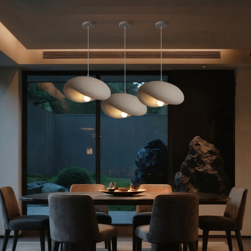 BRILAGI - Lampada a sospensione su cavo WABI SABI 1xE27/60W/230V Ø 40 cm bianca