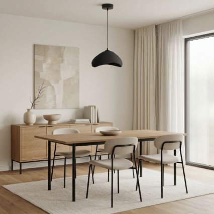 Brilagi - Lampada a sospensione WABI SABI su cavo 1xE27/40W/230V Ø 33 cm nero
