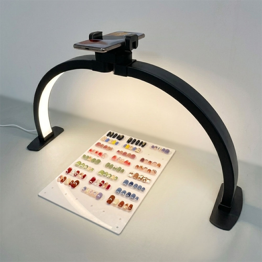 Brilagi - Lampada da tavolo ad arco dimmerabile a LED RADIO LED/25W/24/230V 3000/4000/6500K nera