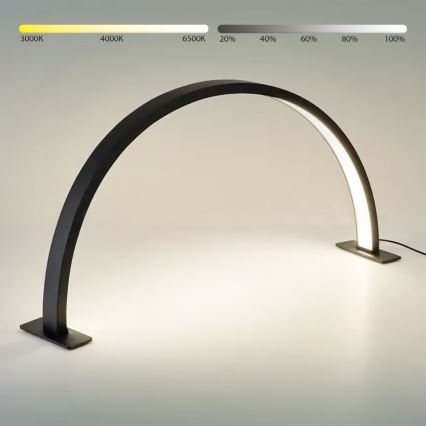 Brilagi - Lampada da tavolo ad arco LED dimmerabile RADIO LED/30W/24/230V 3000/4000/6500K nera