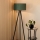 Brilagi - Lampada con piedistallo BOSTON ROLLER 1xE27/15W/230V paglia verde/oro