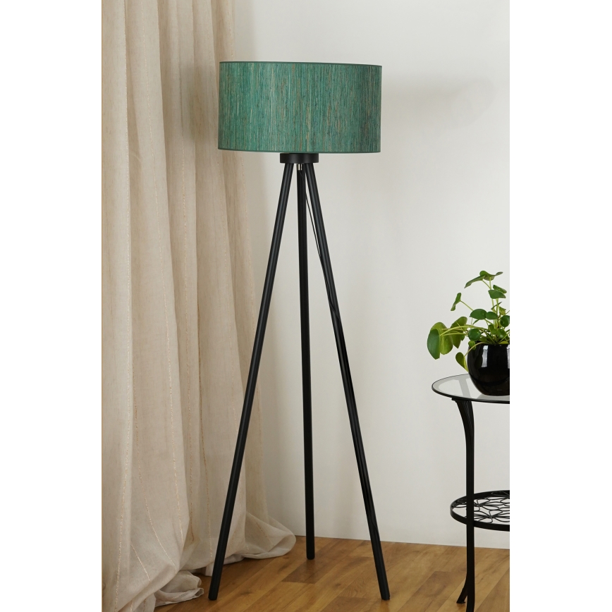 Brilagi - Lampada con piedistallo BOSTON ROLLER 1xE27/15W/230V paglia verde/oro