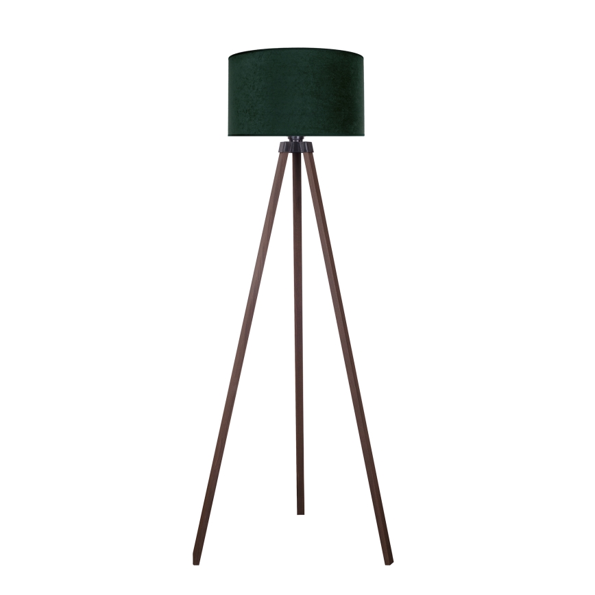 Brilagi - Lampada con piedistallo VELVET 1xE27/60W/230V marrone/verde