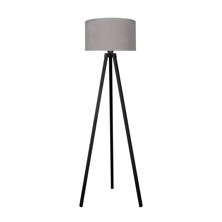 Brilagi - Lampada con piedistallo VELVET 1xE27/60W/230V nero/grigio