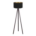 Brilagi - Lampada con piedistallo VELVET 1xE27/60W/230V wenge/nero