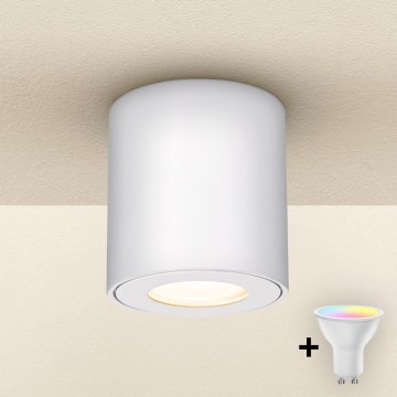 Brilagi - Lampada da bagno dimmerabile LED RGBW MIA 1xGU10/30W/230V 2700-6500K Wi-Fi 84x80 mm bianco IP54