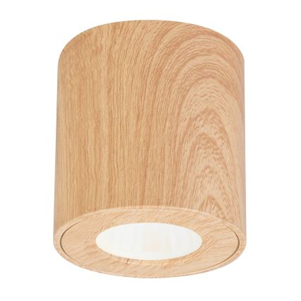 Brilagi - Lampada da bagno LED RGBW dimmerabile MIA 1xGU10/4,8W/230V 3000K 84x80 mm finitura rovere IP44 + telecomando