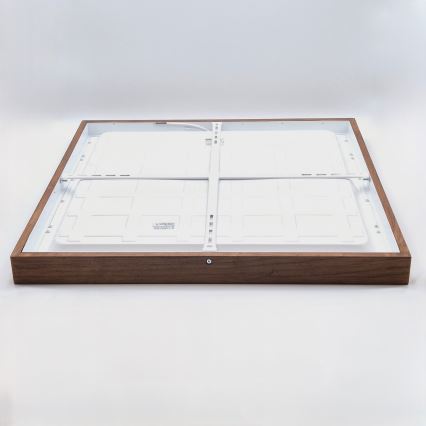 Brilagi - Plafoniera da bagno LED WOODY FRAME LED/50W/230V 60x60 cm IP44 rovere ciliegio