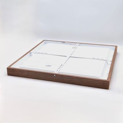 Brilagi - Plafoniera da bagno LED WOODY FRAME LED/50W/230V 60x60 cm IP44 rovere ciliegio