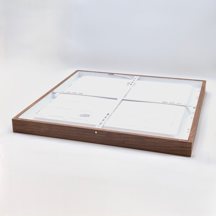 Brilagi - Plafoniera da bagno LED WOODY FRAME LED/50W/230V 60x60 cm IP44 rovere ciliegio