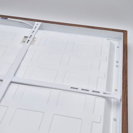 Brilagi - Plafoniera da bagno LED WOODY FRAME LED/50W/230V 60x60 cm IP44 rovere ciliegio