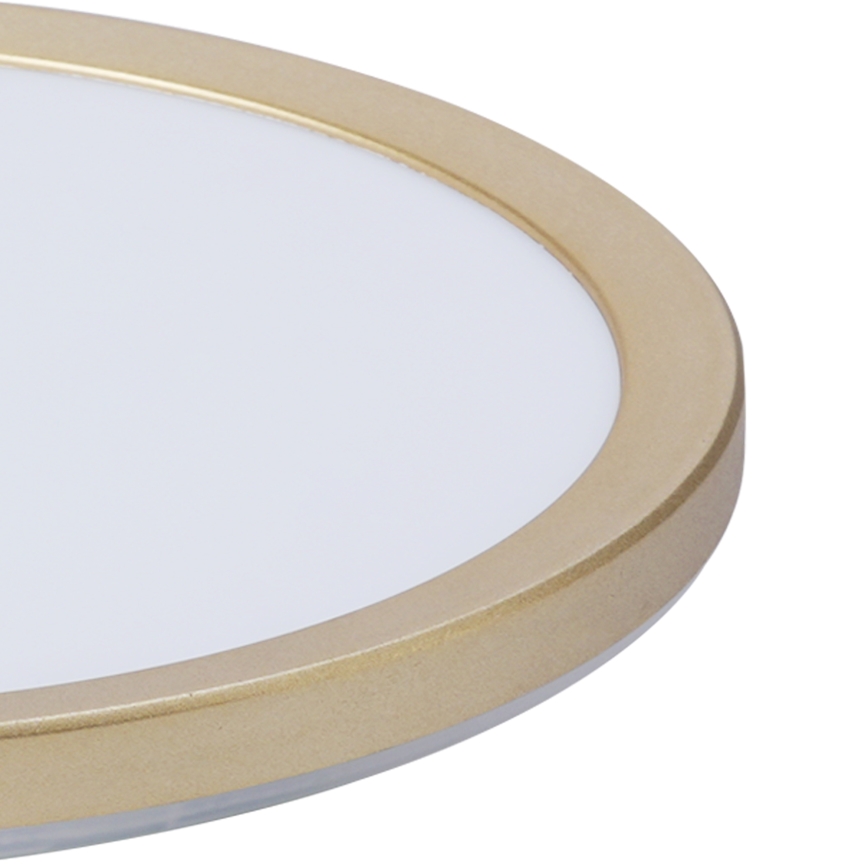 Brilagi - Plafoniera da bagno LED ULTRA SLIM LED/12W/230V Ø 22,5 cm dorata IP54