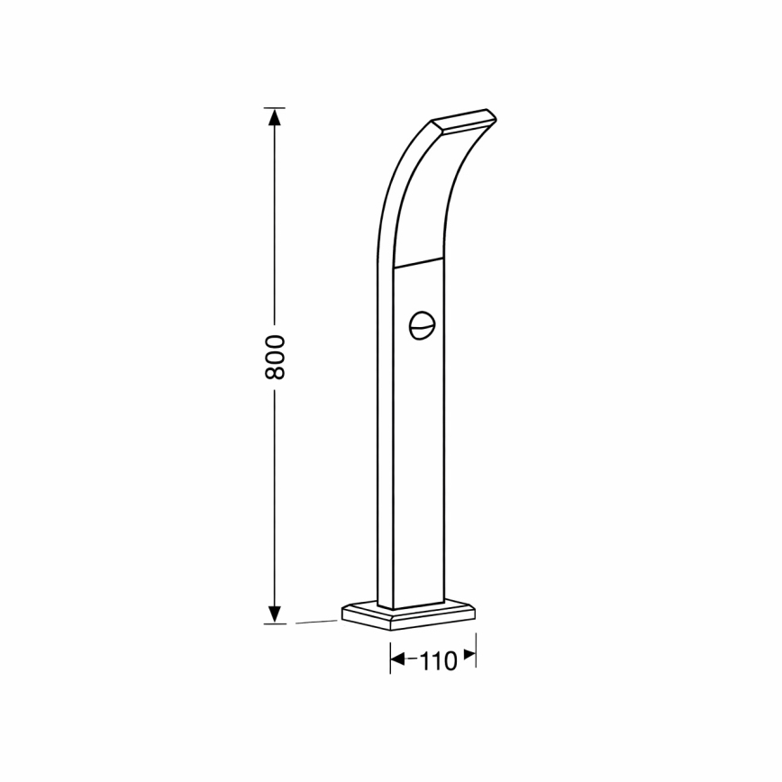 Brilagi - Lampada da esterno a LED con sensore ARCELO LED/9W/230V 50 cm IP44